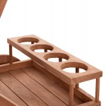 ΔΙΣΚΟΣ ΣΕΡΒΙΡΙΣΜΑΤΟΣ ΣΕ ΤΡΟΛΕΥ ALFRED HM4579 ΞΥΛΟ TEAK--ΦΥΣΙΚΟ 86x56x80Υεκ c497501