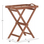 ΔΙΣΚΟΣ ΣΕΡΒΙΡΙΣΜΑΤΟΣ ΣΕ ΠΤΥΣΣΟΜΕΝΗ ΒΑΣΗ BARNABY HM4580 ΞΥΛΟ TEAK--ΦΥΣΙΚΟ 63x40x77Υεκ c497502