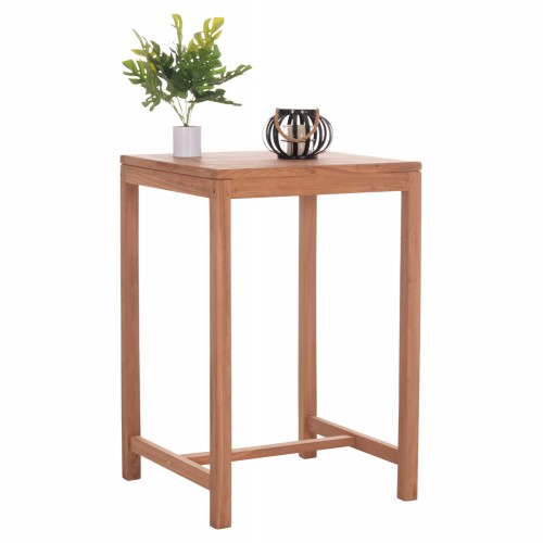 ΤΡΑΠΕΖΙ ΜΠΑΡ ΤΕΤΡΑΓΩΝΟ PRESSCOT HM18113 ΞΥΛΟ TEAK ΣΕ ΦΥΣΙΚΟ 70x70x105Υεκ c497503