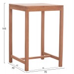 ΤΡΑΠΕΖΙ ΜΠΑΡ ΤΕΤΡΑΓΩΝΟ PRESSCOT HM18113 ΞΥΛΟ TEAK ΣΕ ΦΥΣΙΚΟ 70x70x105Υεκ c497503
