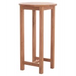 ΤΡΑΠΕΖΙ ΣΤΑΝΤ ΜΠΑΡ ΣΤΡΟΓΓΥΛΟ PRESSCOT HM18114 ΞΥΛΟ TEAK--ΦΥΣΙΚΟ Φ60x105Υεκ c497504