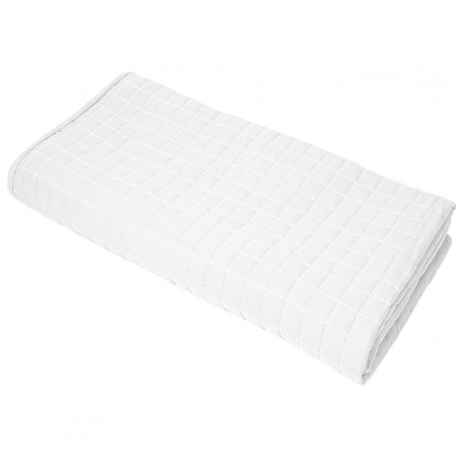 Κουβερλί μικροφίμπρας 100gsm 270x230cm γέμιση polyester 100gsm καπιτονέ 2 5x2 5cm λευκό Fragente - Σετ 3 c497515