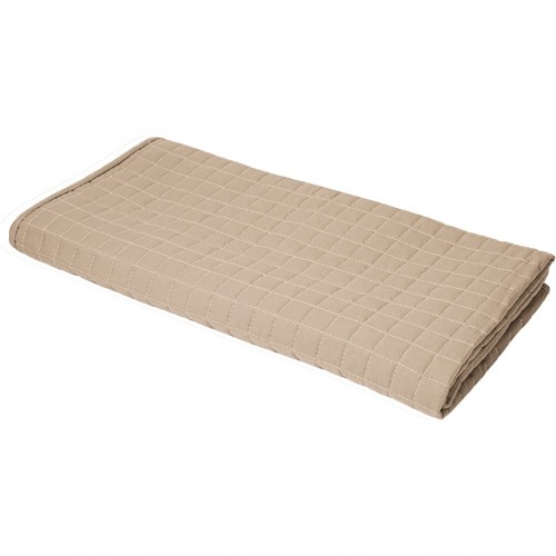 Κουβερλί μικροφίμπρας 100gsm 170x230cm γέμιση polyester 100gsm καπιτονέ 2 5x2 5cm μπεζ Fragente - Σετ 3 c497518