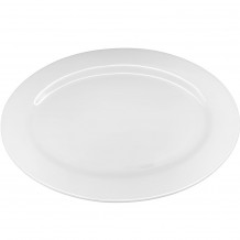 Πιατέλα πορσελάνης οβάλ για ψάρι 56cm λευκή TEMPO - Σετ 4 c497525