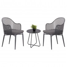 ΣΕΤ LOUNGE 3TMX ΕΞ ΧΩΡΟΥ OREGO HM21107 01 ΑΛΟΥΜΙΝΙΟ ΜΕΤΑΛΛΟ ΣΕ ΣΚΟΥΡΟ ΓΚΡΙ c497556