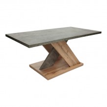 Τραπέζι σαλονιού Solange pakoworld σε γκρι-sonoma απόχρωση 110x55x47 5εκ c497589