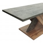 Τραπέζι σαλονιού Solange pakoworld σε γκρι-sonoma απόχρωση 110x55x47 5εκ c497589