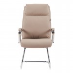 Καρέκλα επισκέπτη Siquel I pakoworld pu σε cappuccino απόχρωση 58x62x105εκ c497593
