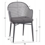 ΣΕΤ LOUNGE 3TMX ΕΞ ΧΩΡΟΥ OREGO HM21106 01 ΑΛΟΥΜΙΝΙΟ ΣΕ ΣΚΟΥΡΟ ΓΚΡΙ c497595