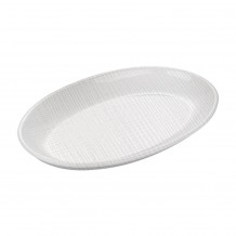 Πιατέλα οβάλ ψαριέρα μελαμίνης λευκή 50 6x32 5x3 5cm CV c497630
