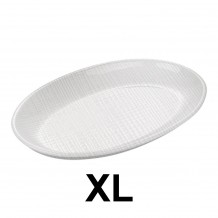 Πιατέλα οβάλ ψαριέρα μελαμίνης λευκή 55 8x35 6x3 5cm CV c497631