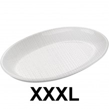 Πιατέλα οβάλ ψαριέρα μελαμίνης λευκή 71x45 4x3 5cm CV c497633