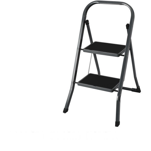 Σκαμπό EasyClimb Ατσάλι Μαύρο Ασημί 46 5x54x81cm 2Τμχ c497637