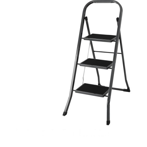 Σκαμπό EasyClimb Μαύρο Χάλυβας 46 5x73 5x116cm 3 Σκαλοπάτια c497638