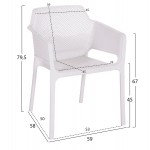 ΠΟΛΥΘΡΟΝΑ ΠΟΛΥΠΡΟΠΥΛΕΝΙΟΥ JOHN HM6103 01 ΛΕΥΚΗ 59x58x79 5Υεκ c497655