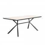 SAHARA ΤΡΑΠΕΖΙ BEIGE ΜΕ ΟΨΗ ΜΑΡΜΑΡΟΥ 180x90x76 c497685