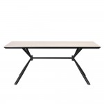 SAHARA ΤΡΑΠΕΖΙ BEIGE ΜΕ ΟΨΗ ΜΑΡΜΑΡΟΥ 180x90x76 c497685
