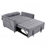 SOLUTION ΚΑΝΑΠΕΣ ΚΡΕΒΑΤΙ 2ΘΕΣΙΟΣ ΓΚΡΙ 133x94x87 c497727