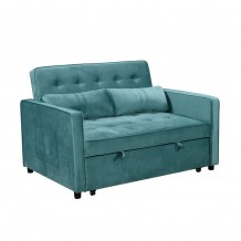 SOLUTION ΚΑΝΑΠΕΣ ΚΡΕΒΑΤΙ 2ΘΕΣΙΟΣ PETROL 133x94x87 c497728