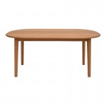 Τραπέζι Skyl pakoworld teak ξύλο σε φυσική απόχρωση 190x90x75εκ c497754