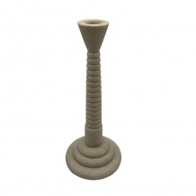 LITO ΚΗΡΟΠΗΓΙΟ 13x13x30 POLYRESIN STONE ΜΠΕΖ c497774