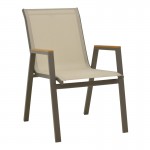 Τραπεζαρία Lafla-Azelie pakoworld σετ 7τεμ σαμπανιζέ αλουμίνιο και plywood σε φυσική απόχρωση 160-240x100x75εκ c497808