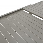 Τραπεζαρία Lafla-Azelie pakoworld σετ 7τεμ σαμπανιζέ αλουμίνιο και plywood σε φυσική απόχρωση 160-240x100x75εκ c497808