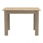 Τραπεζαρία Manka-Parker pakoworld σετ 5τεμ mdf σε μαύρη-sonoma απόχρωση 110x80x77εκ c497809