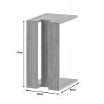 Βοηθητικό τραπέζι Muju pakoworld σε μόκα απόχρωση 40x30x57εκ c497823