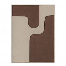 MEADOW A ΠΙΝΑΚΑΣ ΔΙΑΚΟΣΜΗΤΙΚΟΣ ΜΕ ΚΟΡΝΙΖΑ 60x80x3 2 ΚΑΜΒΑΣ ΚΑΦΕ BEIGE ΞΥΛΟ ΦΥΣΙΚΟ c497830