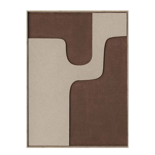 MEADOW A ΠΙΝΑΚΑΣ ΔΙΑΚΟΣΜΗΤΙΚΟΣ ΜΕ ΚΟΡΝΙΖΑ 60x80x3 2 ΚΑΜΒΑΣ ΚΑΦΕ BEIGE ΞΥΛΟ ΦΥΣΙΚΟ c497830