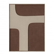 MEADOW B ΠΙΝΑΚΑΣ ΔΙΑΚΟΣΜΗΤΙΚΟΣ ΜΕ ΚΟΡΝΙΖΑ 60x80x3 2 ΚΑΜΒΑΣ ΚΑΦΕ BEIGE ΞΥΛΟ ΦΥΣΙΚΟ c497831