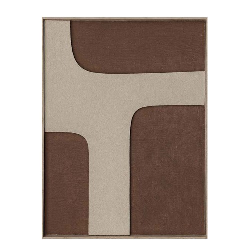 MEADOW B ΠΙΝΑΚΑΣ ΔΙΑΚΟΣΜΗΤΙΚΟΣ ΜΕ ΚΟΡΝΙΖΑ 60x80x3 2 ΚΑΜΒΑΣ ΚΑΦΕ BEIGE ΞΥΛΟ ΦΥΣΙΚΟ c497831