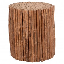 ΤΡΑΠΕΖΙ ΣΑΛΟΝΙΟΥ ΣΤΡΟΓΓΥΛΟ DRIFTER HM4443 DRIFTWOOD ΣΕ ΦΥΣΙΚΟ ΧΡΩΜΑ Φ36x40Υεκ c497968