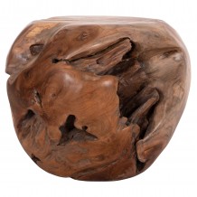 ΒΟΗΘΗΤΙΚΟ ΤΡΑΠΕΖΙ LOGGY HM18295 ΞΥΛΟ TEAK--ΦΥΣΙΚΟ 50x50x50Υεκ c497971