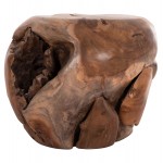 ΒΟΗΘΗΤΙΚΟ ΤΡΑΠΕΖΙ LOGGY HM18295 ΞΥΛΟ TEAK--ΦΥΣΙΚΟ 50x50x50Υεκ c497971