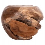 ΒΟΗΘΗΤΙΚΟ ΤΡΑΠΕΖΙ LOGGY HM18295 ΞΥΛΟ TEAK--ΦΥΣΙΚΟ 50x50x50Υεκ c497971