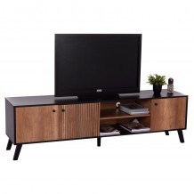 ΕΠΙΠΛΟ ΤΗΛΕΟΡΑΣΗΣ KRUDEN HM9447 11 ΜΕΛΑΜΙΝΗ ΣΕ ΜΑΥΡΟ-ΦΥΣΙΚΟ 180x40x51Υεκ c498031