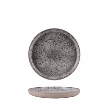 Πιάτο πορσελάνης ρηχό step φ20 5xΥ2 2cm Σειρά Kernel γκρι Prego - Σετ 6 c498174