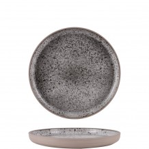 Πιάτο πορσελάνης ρηχό step φ26 5xΥ2cm Σειρά Kernel γκρι Prego - Σετ 6 c498178