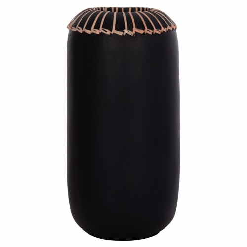 ΕΠΙΤΡΑΠΕΖΙΟ ΔΙΑΚΟΣΜΗΤΙΚΟ ΒΑΖΟ LENNOX HM4675 01S TΕΡΑΚΟΤΑ ΣΕ ΜΑΥΡΟ--Φ18x33Υεκ c498194