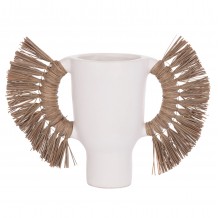 ΕΠΙΤΡΑΠΕΖΙΟ ΔΙΑΚΟΣΜΗΤΙΚΟ ΒΑΖΟ ALICA HM4668 02L ΛΕΥΚΗ ΤΕΡΑΚΟΤΑ GRASS--64x22x38Υεκ c498217