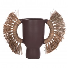 ΕΠΙΤΡΑΠΕΖΙΟ ΔΙΑΚΟΣΜΗΤΙΚΟ ΒΑΖΟ ALICA HM4668 07L ΣΟΚΟΛΑΤΙ ΤΕΡΑΚΟΤΑ GRASS--64x22x38Υεκ c498218