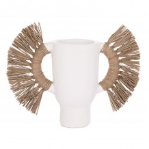 ΕΠΙΤΡΑΠΕΖΙΟ ΔΙΑΚΟΣΜΗΤΙΚΟ ΒΑΖΟ ALICA HM4668 02S ΛΕΥΚΗ ΤΕΡΑΚΟΤΑ GRASS--55x19x34Υεκ c498220