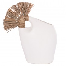 ΕΠΙΤΡΑΠΕΖΙΟ ΔΙΑΚΟΣΜΗΤΙΚΟ ALICA2 HM4671 02 ΛΕΥΚΗ ΤΕΡΑΚΟΤΑ GRASS--44x18x50Υεκ c498223