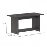 Τραπέζι Kumba pakoworld σε ανθρακί-wenge απόχρωση 80x40x42εκ c498237
