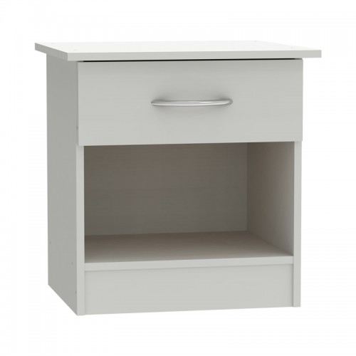 Κομοδίνο Kona pakoworld σε λευκή απόχρωση 40x34x42εκ c498238