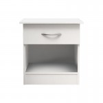 Κομοδίνο Kona pakoworld σε λευκή απόχρωση 40x34x42εκ c498238