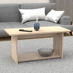 Τραπέζι Kumba pakoworld σε oak απόχρωση 80x40x42εκ c498240