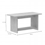 Τραπέζι Kumba pakoworld σε oak απόχρωση 80x40x42εκ c498240